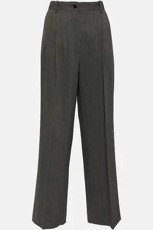 The Row Wool-blend wide-leg pants