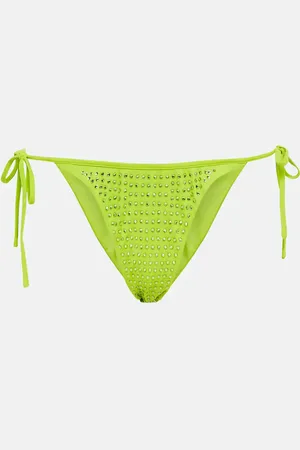Self-Portrait Embellished bikini bottoms