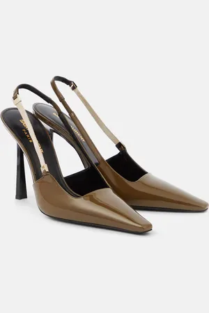 Saint Laurent Blake 110 patent leather slingback pumps