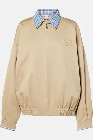 Miu Miu Checked cotton jacket