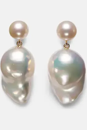 SOPHIE BILLE BRAHE Venus Blac 14kt earrings with pearls