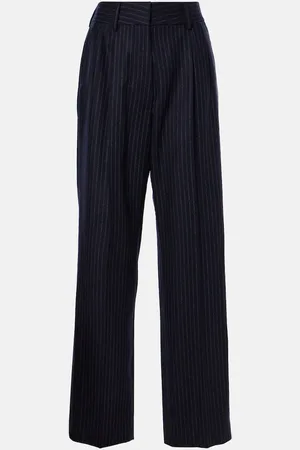 Blazé Milano Lady Maud wool and cashmere straight pants