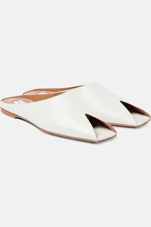 Alaïa Leather peep-toe mules