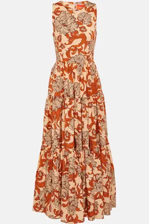 La DoubleJ Printed cotton poplin maxi dress