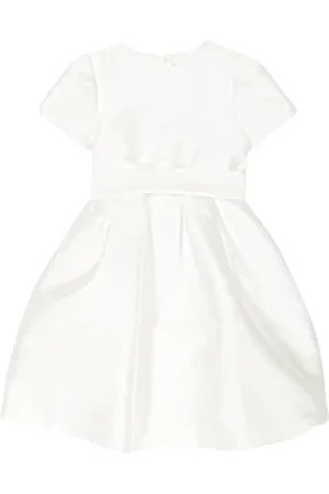 Il gufo Puff-sleeve cotton-blend dress