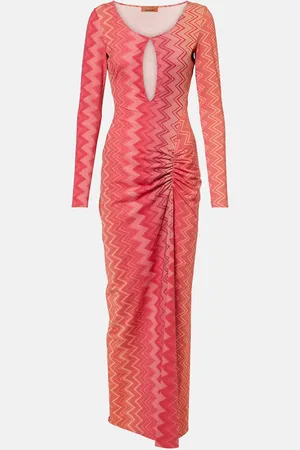 Missoni Chevron lamÃ© midi dress