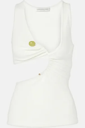 CHRISTOPHER ESBER Arc Stone ribbed-knit tank top