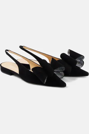 Mach & Mach Le Cadeau suede ballet flats