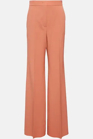 Max Mara Golf wool-blend pleated wide-leg pants