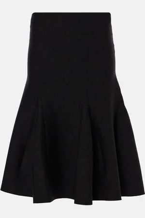 Alaïa Wool-blend midi skirt