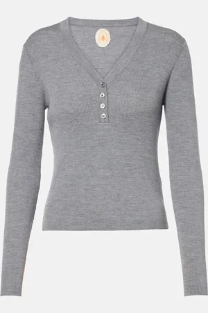 Jardin des Orangers Virgin wool Henley shirt