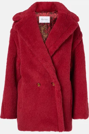 Max Mara Cuba alpaca, wool, and silk teddy coat