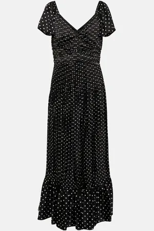 Ralph Lauren Polka-dot crÃªpe midi dress