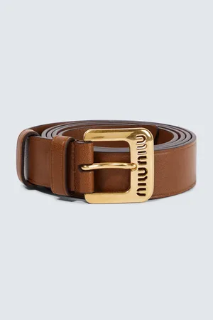 Miu Miu Logo leather belt