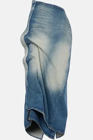 Y / PROJECT Denim maxi skirt