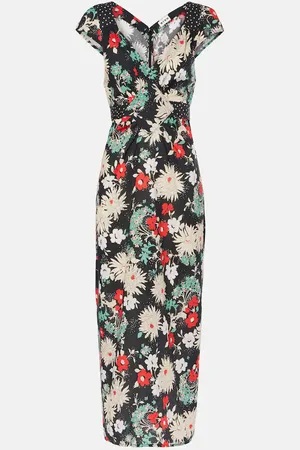 RIXO London Carey floral cotton midi dress