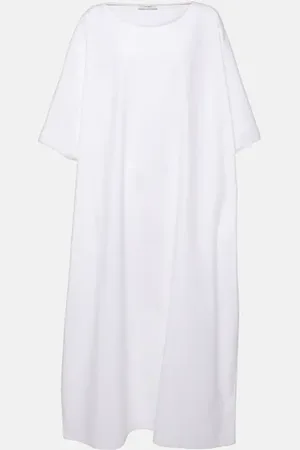 The Row Isora oversized cotton poplin midi dress