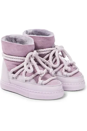 INUIKII Classic leather-trimmed shearling snow boots