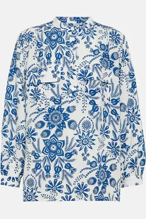 A.P.C. Aubrey floral linen-blend blouse
