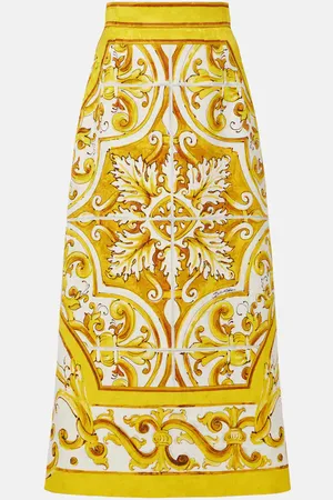 Dolce & Gabbana Majolica brocade midi skirt