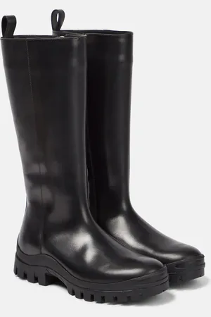 The Row Greta leather rain boots