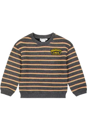 BONPOINT Tonino striped cotton fleece sweatshirt