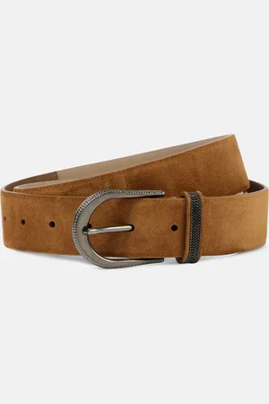 Brunello Cucinelli Monili suede belt