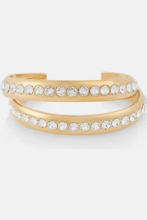 Amina Muaddi Jahleel crystal-embellished bangle