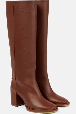 Chloé Edith leather knee-high boots