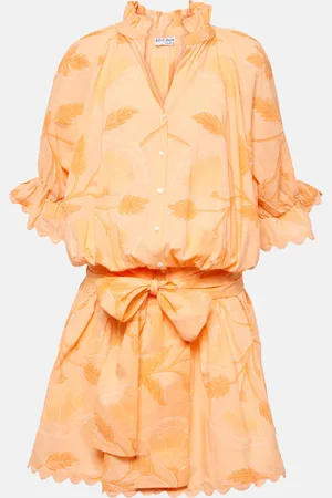 Juliet Dunn Floral cotton shirt dress