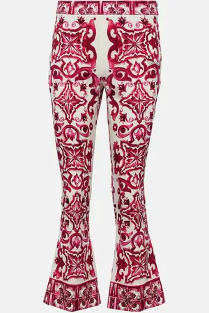 Dolce & Gabbana Printed flared trumpet leg pants