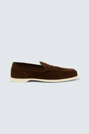 JOHN LOBB Pace suede loafers