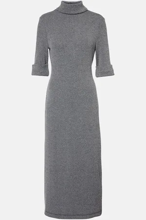 Proenza Schouler White Label Cerine ribbed-knit bouclÃ© midi dress
