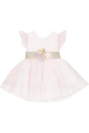 MONNALISA Baby polka-dot tulle dress
