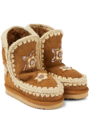 Mou Shearling suede ankle boots