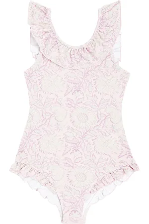 Louise Misha Andrea ruffled floral swimsuit