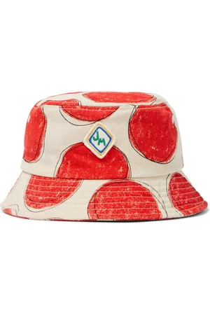 Jelly Mallow Red Dot cotton bucket hat