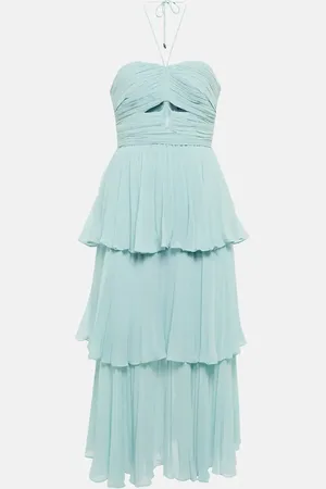 Self-Portrait Cutout halterneck midi dress