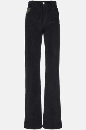 Bottega Veneta High-rise cotton corduroy straight pants