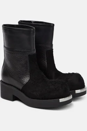 Maison Margiela Leather and suede ankle boots