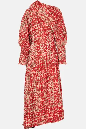 Bottega Veneta Draped jacquard midi dress