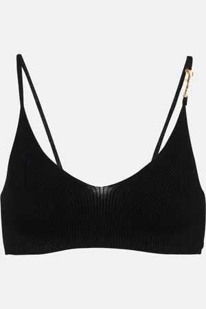 Jacquemus Le Bandeau Pralu ribbed-knit crop top