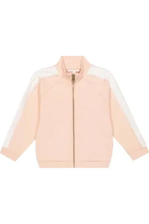 Chloé Crochet-trimmed jersey track jacket