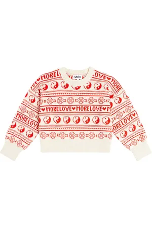 Molo Gerrie intarsia cotton sweater