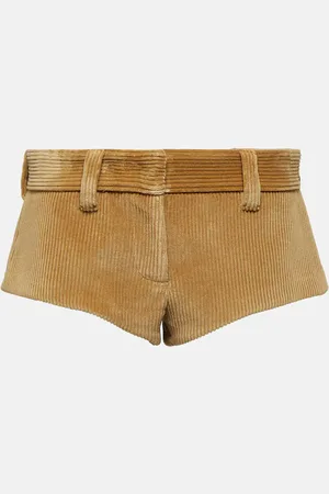 Miu Miu Low-rise cotton corduroy shorts