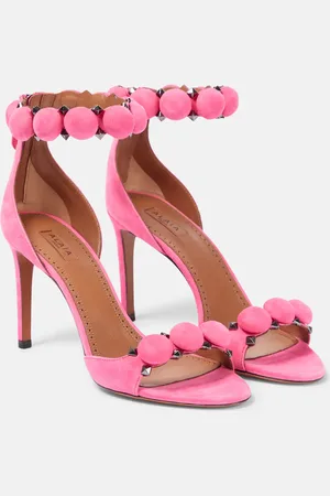 Alaïa La Bombe 90 suede sandals