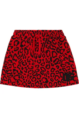 Dolce & Gabbana Leopard-print cotton jersey skirt