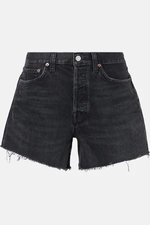 AGOLDE Parker Long high-rise denim shorts