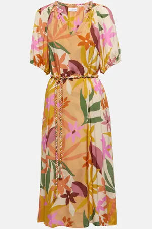 Velvet Carol floral midi dress