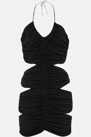 Monot Halterneck cutout minidress